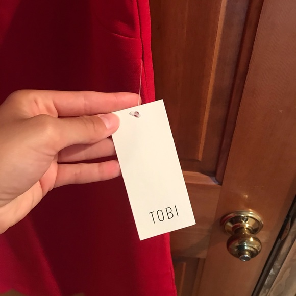 NWT Red Mini Dress - Picture 2 of 3